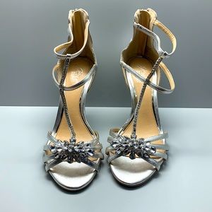 Jewel Badgley Mischka evening heels